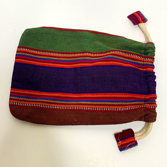 Drug Rug Boho Pull Close Pouch | Eco-Friendly Vegan Gift Bottle Bag | Hippie SAK - Picture 5 of 6